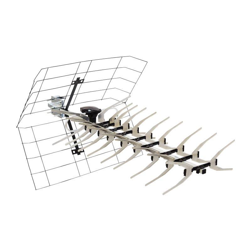 Антенна ТВ наружная "АКТИВНАЯ" для аналогового и цифрового ТВ - DVB-T2 (модель RX-413-1) (пакет) Rexant 34-0413-1