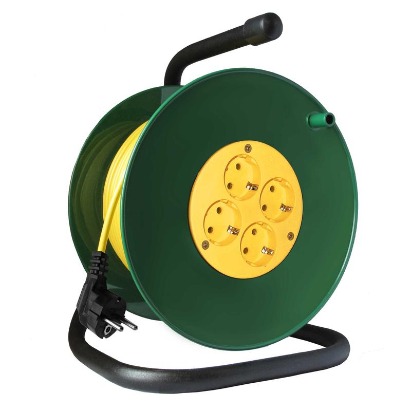 Удлинитель на катушке 4х20м с заземл. 16А IP20 3.5кВт Союз 481S-3502