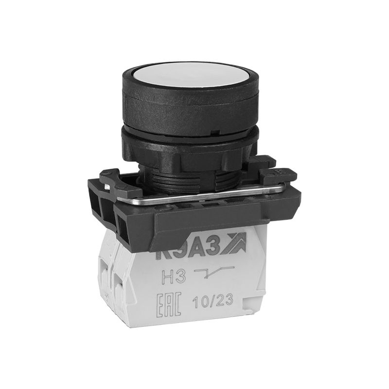 Кнопка КМЕ4511м бел. 1но+1нз цилиндр IP54 КЭАЗ 354388