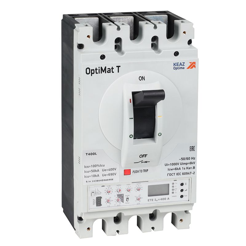Выключатель автоматический 3п 250А OptiMat T400M ETE КЭАЗ 356142