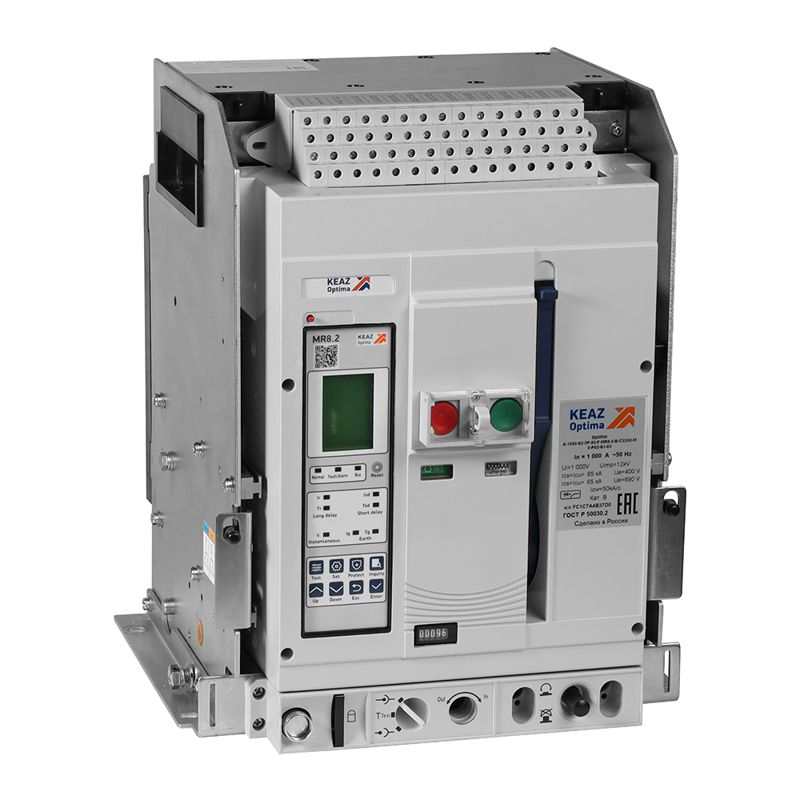 Выключатель автоматический 3п 1000А 50кА OptiMat A-1000-S1-3P-50-D-MR8.2-B-C2200-M2-P05-S2-06 КЭАЗ 366276