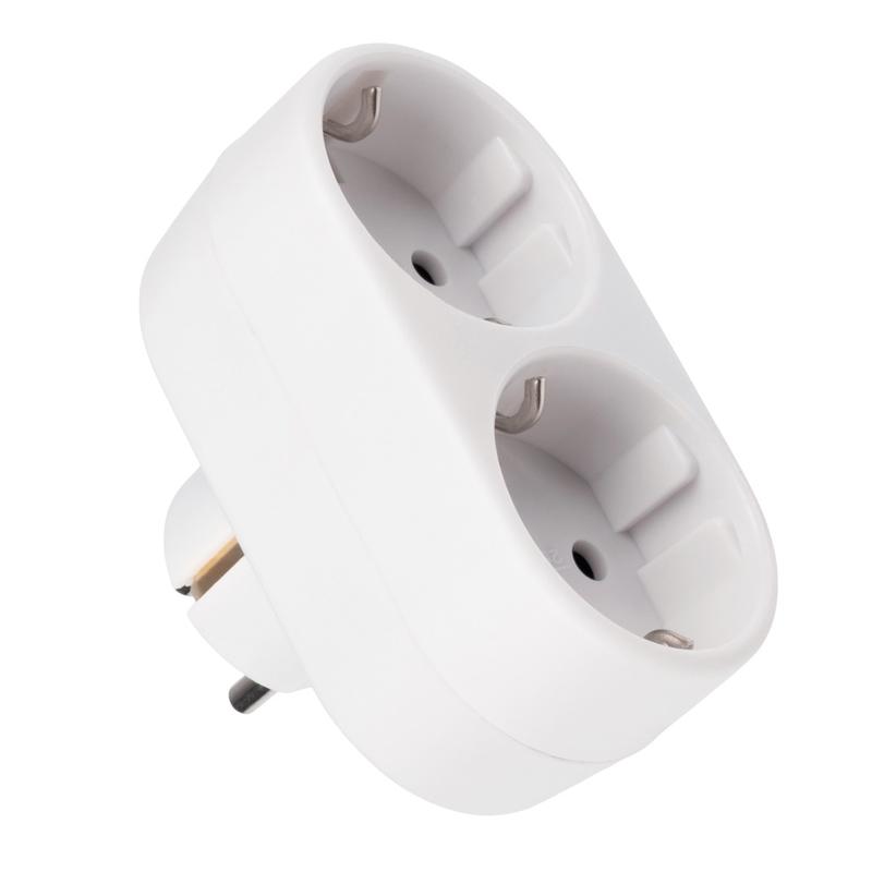 Разветвитель с заземл. 16А AD-2G 3.5кВт JazzWay 5004641