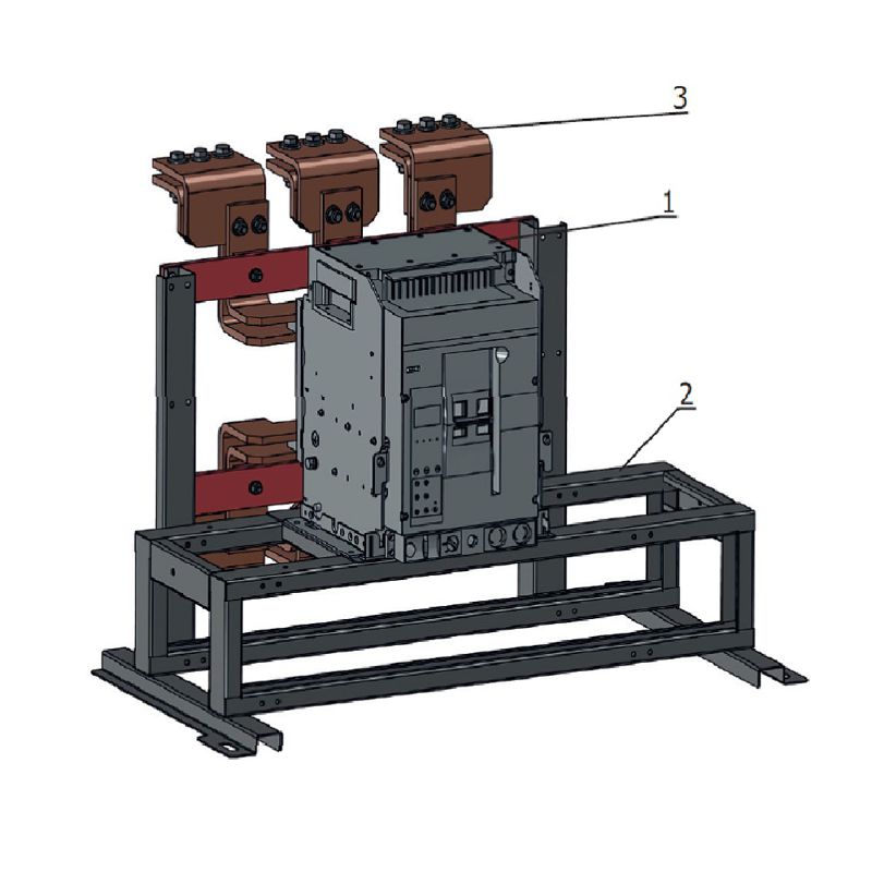 Блок замены автоматического выключателя-АВМ20СВ/НВ-OptiMat A-1000-S1-3P-50-D-MR5.2-B-C2200-M2-P05-S2-06 КЭАЗ 377599