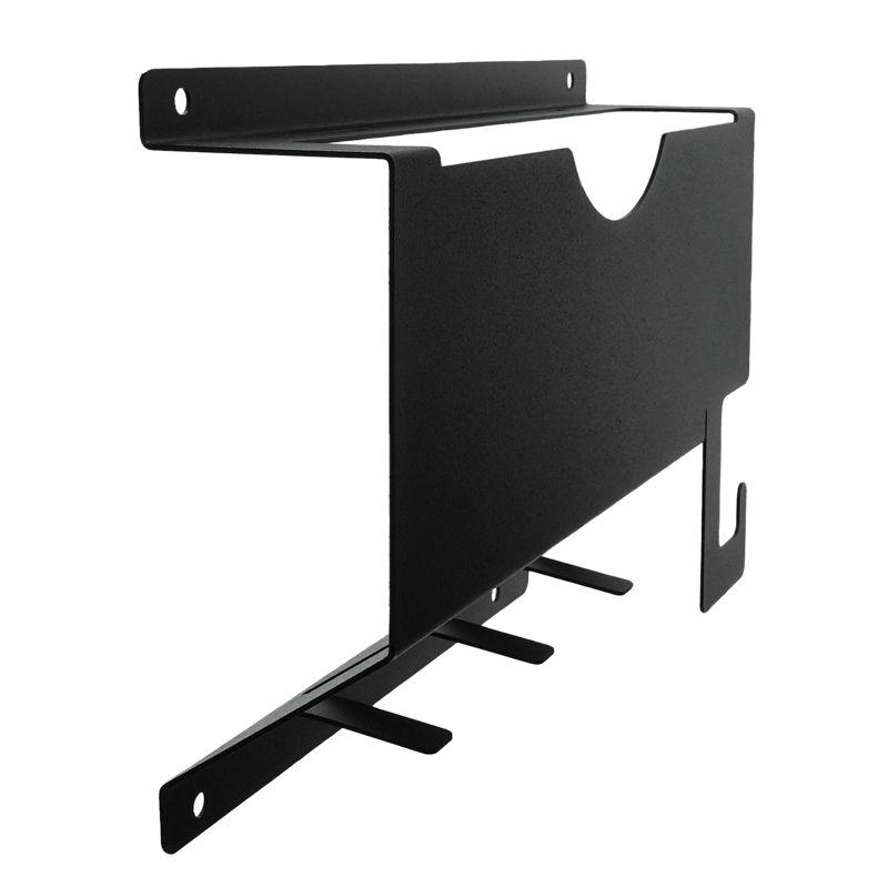 Держатель для угловых шлифмашинок до 230мм настенный с крючками черн. Rexant 38-0658