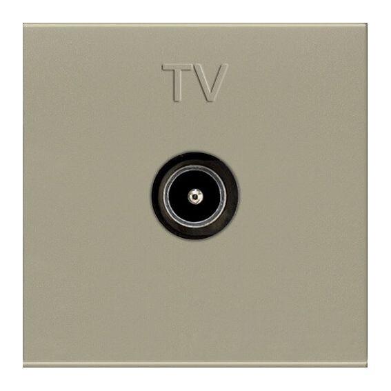 Розетка телевизионная TV 2мод. Zenit прост. механизм шампань ABB 2CLA225070N1901