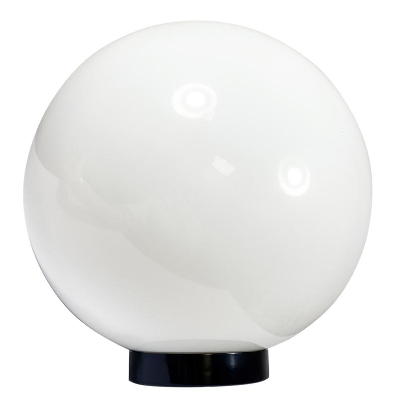 Светильник НТУ 06-100-01 "Шар" 400 Б 100Вт E27 IP55 опал ПММА /корпус плоск. черн. (инд. упак.) Элетех 1030480231