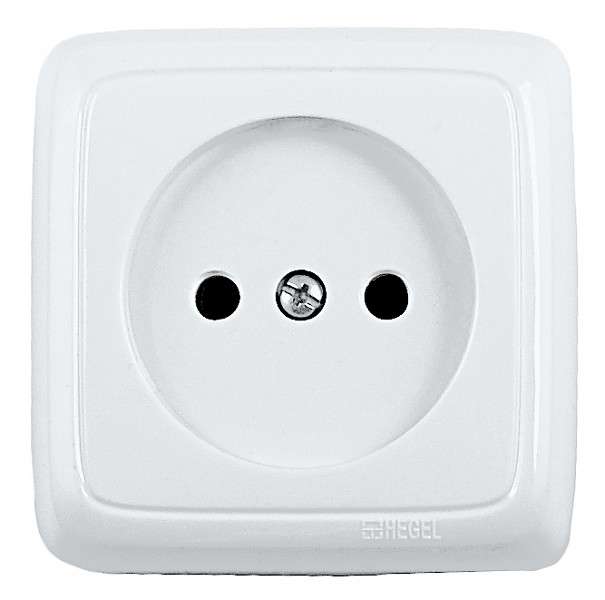 Розетка 1-м ОП Альфа 16А IP20 250В бел. HEGEL РА16-101