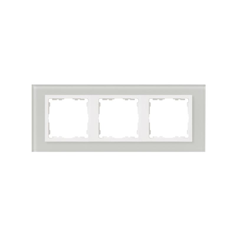 Рамка 3-м Simon82 Nature натуральный/бел. стекло Simon 82637-60