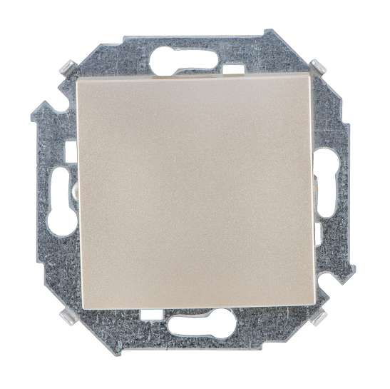 Переключатель проходной 1-кл. СП Simon 15 16А IP20 250В винтов. зажим механизм шампань Simon 1591201-034