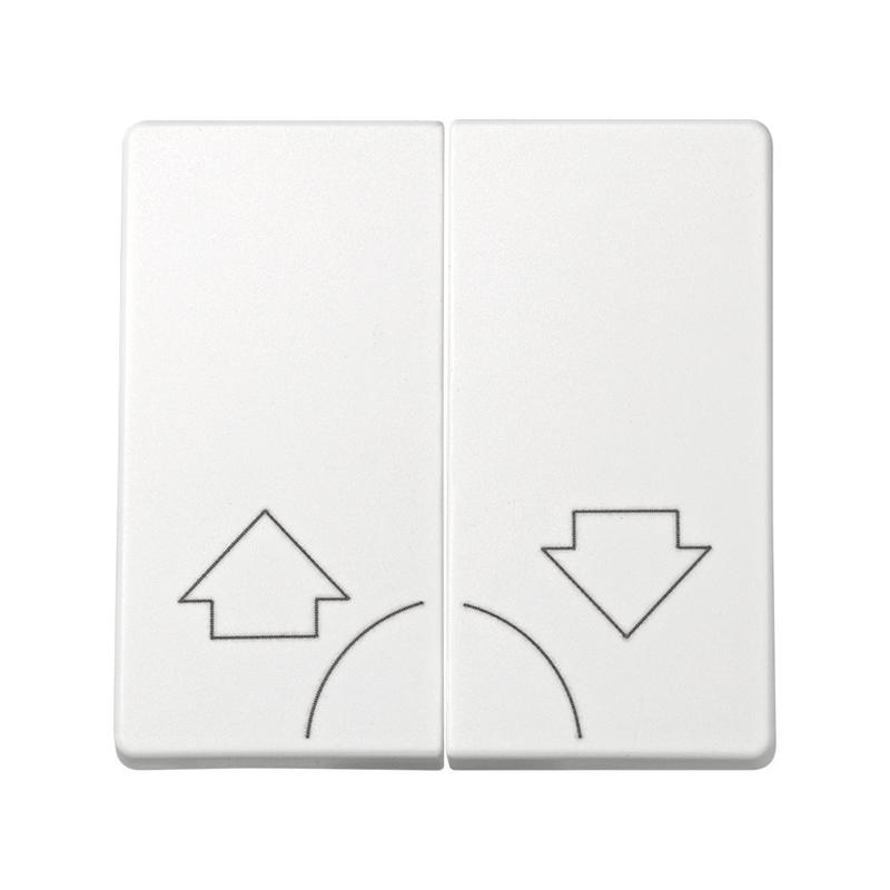 Клавиша двойная для мех. 73396-39 Simon73 Loft бел. 73028-60