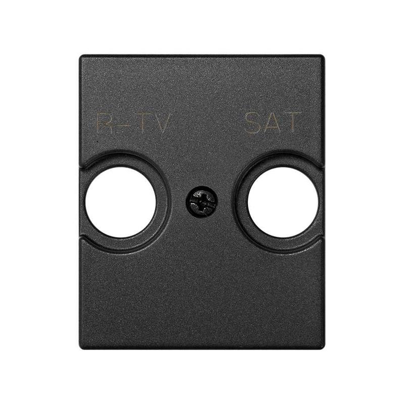 Накладка розетки 75466; 75467; 75468-69 Simon82 Centralizations графит 82097-58