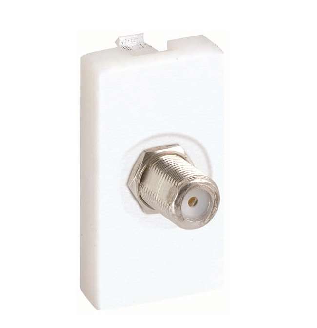 Плата с разъемом SAT "мама" пайка 22.5х45мм алюм. Simon Connect K102C-8