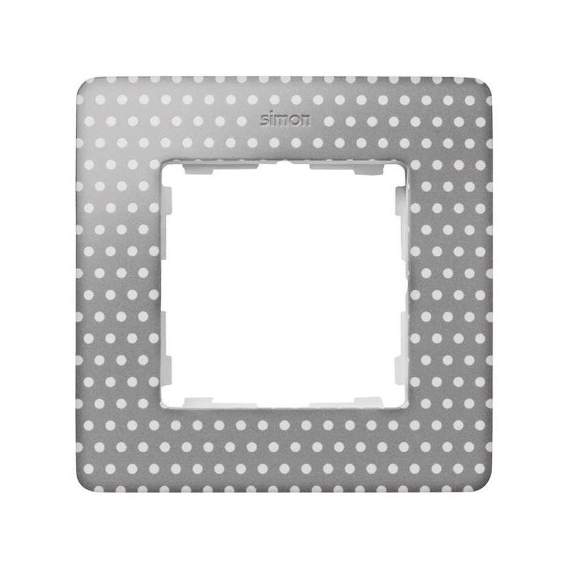 Рамка 1-м Simon82 Detail тепло-серый точки Simon 8200610-211