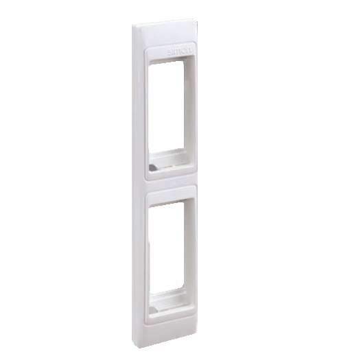 Рамка 2мод. Simon82 Centralizations узкая с суппортами для скрытого монтажа бел. Simon 82625-60