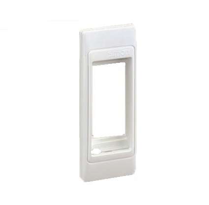 Рамка 1мод. Simon82 Centralizations узкая с суппортом для скрытого монтажа алюм. Simon 82615-63