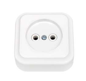 Розетка 1-м ОП 16А IP20 без заземл. бел. Bylectrica РА16-255