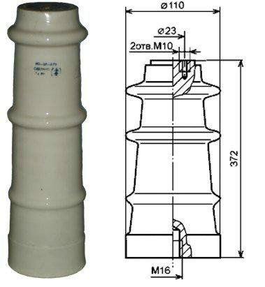 Изолятор опорный ИО-35-3.75 У3 Электрофарфор 00000196