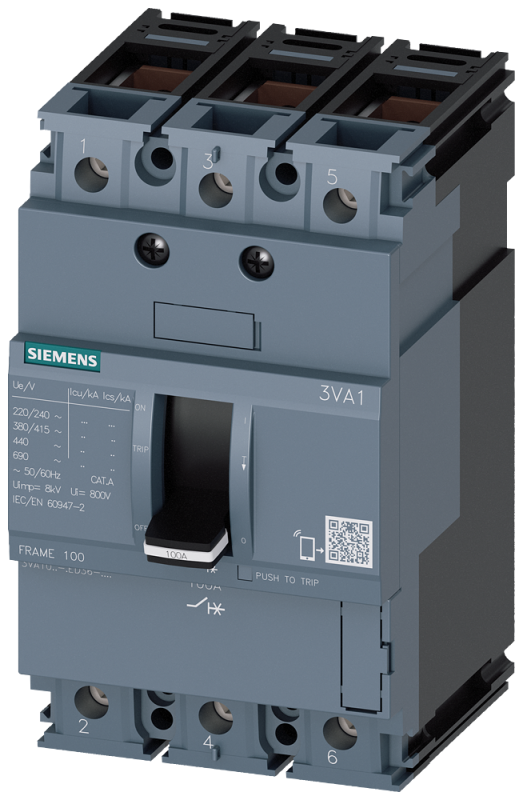 Выключатель в литом корпусе 3VA1 IEC Siemens 3VA10403ED360AA0