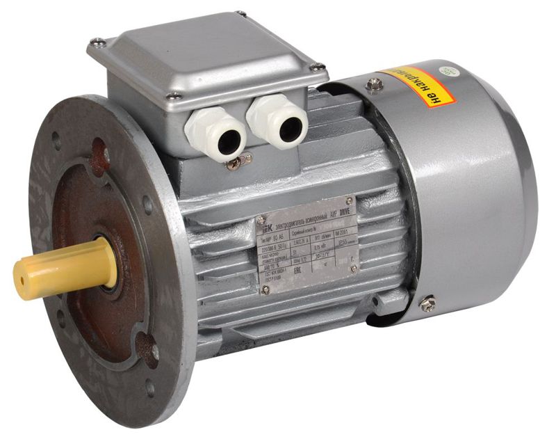 Электродвигатель АИР DRIVE 3ф 90L2 220/380В 3кВт 3000об/мин 3081 IEK DRV090-L2-003-0-3030
