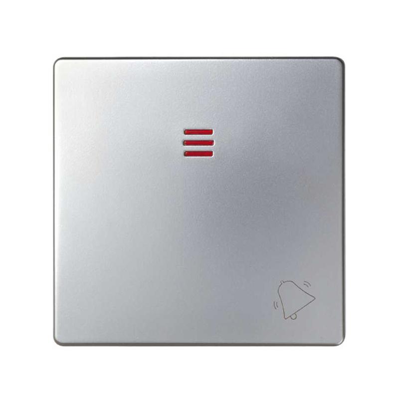 Клавиша с пиктограммой "звонок" для 75160-39 Simon82/82Nature алюм. 82015-33