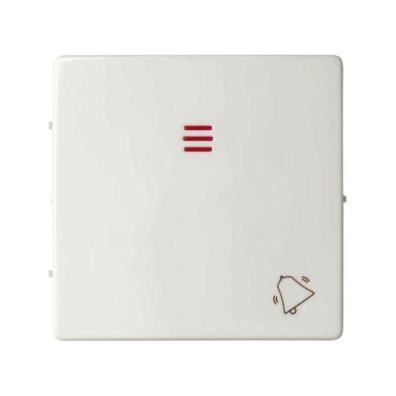 Клавиша с пиктограммой "звонок" для 75160-39 Simon82/82Nature бел. 82015-30