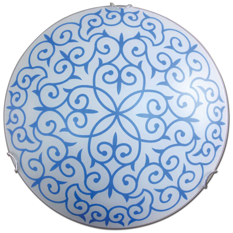 Светильник НПБ 01-60-130 М15 "Восточный стиль" 250 1х60Вт E27 IP20 матов. син./клипсы хром (инд. упак.) Элетех 1005205103