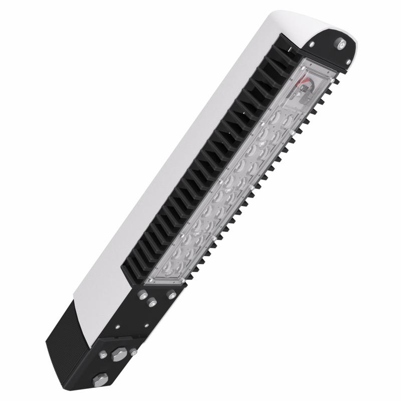 Светильник светодиодный LAD LED R500-1-W-6-55K 55Вт 5000К IP67 7595лм 100-305В КСС типа "Ш" консольное крепление бел. ЛАДзавод LADLED1W655K