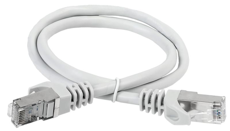 Патч-корд кат.6A S/FTP LSZH 3м сер. ITK PC01-C6ASL-3M