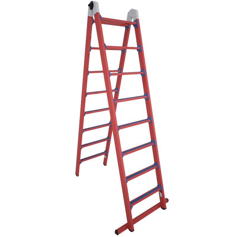 Лестница диэлектрическая ЛСПТД-3.0 трансформируемая в стремянку стеклопластик. Антиток Д413733