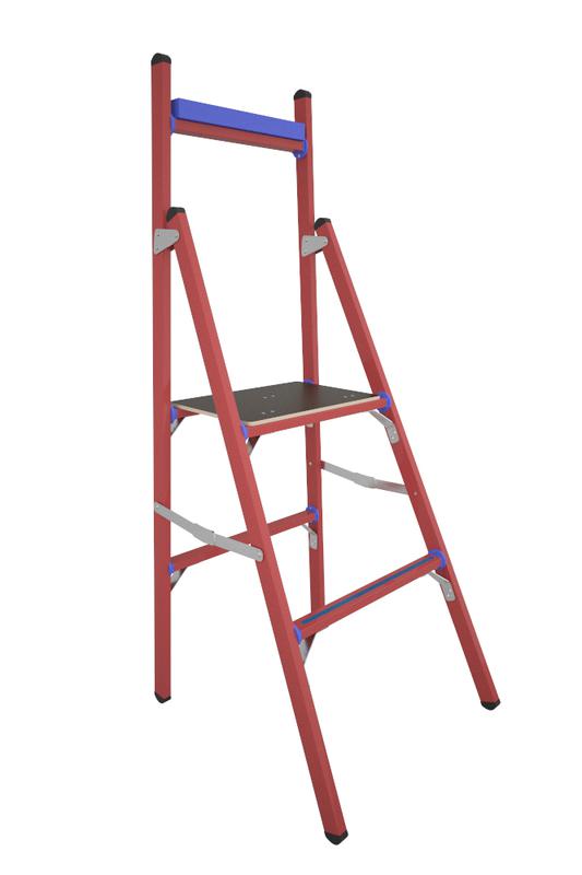 Стремянка диэлектрическая СВД-0.7 с вертикальной опорой стеклопластик. Антиток Д413734