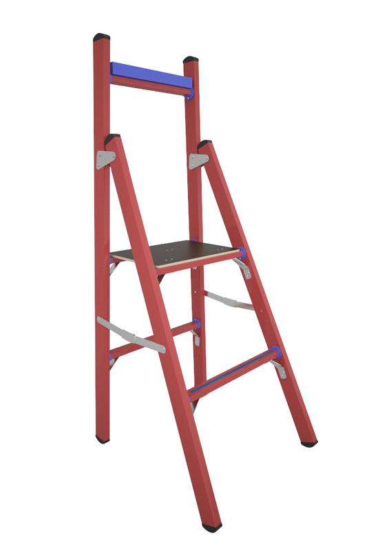 Стремянка диэлектрическая СВД-0.7 Евро с вертикальной опорой стеклопластик. Антиток Д413735