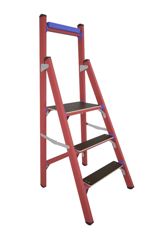 Стремянка диэлектрическая СВД-0.7 Евро Телеком с вертикальной опорой стеклопластик. Антиток Д413737