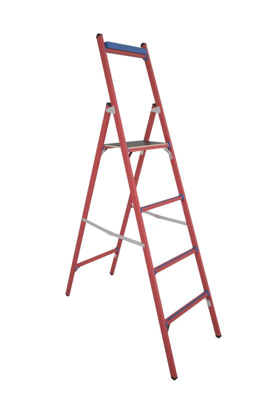 Стремянка диэлектрическая ССД-1.0 Телеком с симметричной опорой стеклопластик. Антиток Д413770