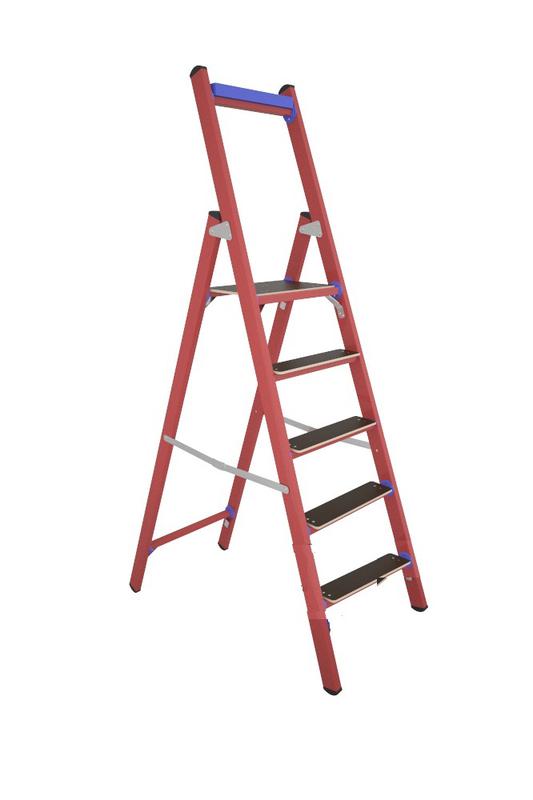 Стремянка диэлектрическая ССД-1.3 Евро Телеком с симметричной опорой стеклопластик. Антиток Д413777