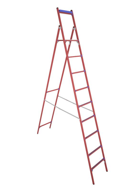 Стремянка диэлектрическая ССД-3.0 с симметричной опорой стеклопластик. Антиток Д413790