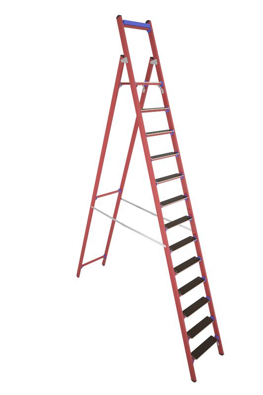 Стремянка диэлектрическая ССД-3.0 Евро Телеком с симметричной опорой стеклопластик. Антиток Д413791