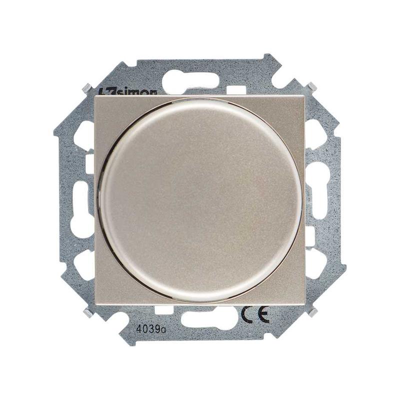 Механизм регулятора напряжения поворотно-нажимной электрон. для регулир. устройств 1-10В 230В Simon15 винт. зажим шампань 1591794-034