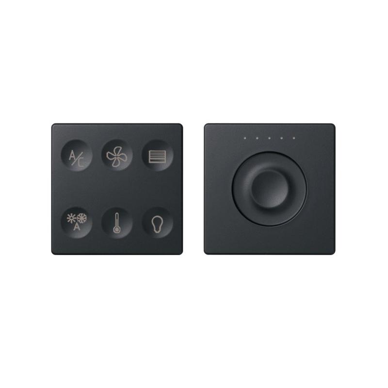 Комплект выключателя 6-кл. сенсорн. + регулятор Т2 KNX; RJ12 графит Simon82 Sense 8400674-038