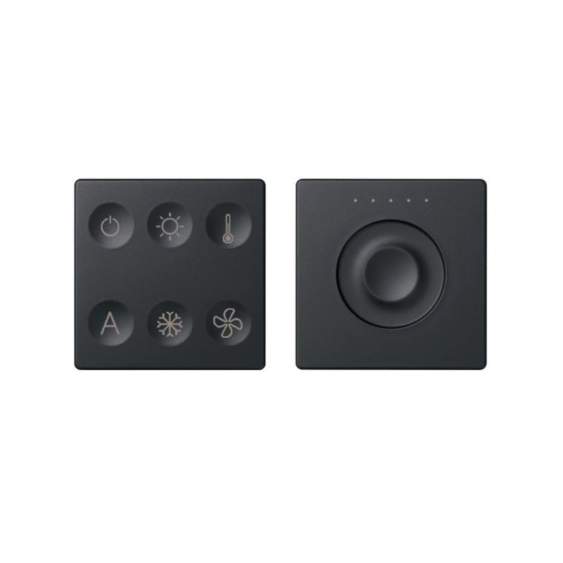 Комплект выключателя 6-кл. сенсорн. + регулятор Т1 KNX; RJ12 графит Simon82 Sense 8400673-038