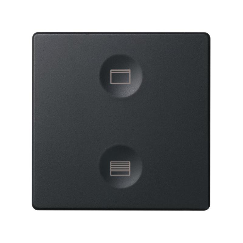 Выключатель сенсорный 2-кл. СП Simon 82 Sense IP20 с тематич. маркир. Т2 графит Simon 8000624-038