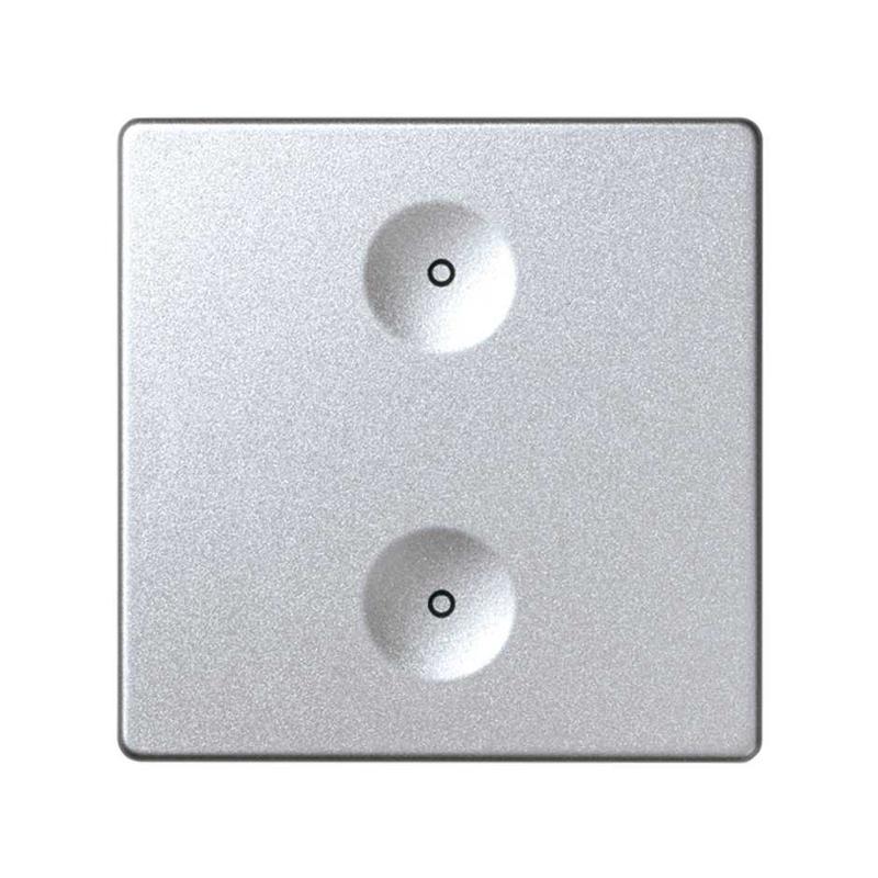 Выключатель сенсорный 2-кл. СП Simon 82 Sense IP20 без маркир. алюм. Simon 8000621-093