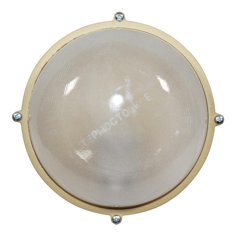 Светильник НББ 03-60-013 "Терма 1301" IP65 кругл. малый матов./корпус беж. Элетех 1005501014