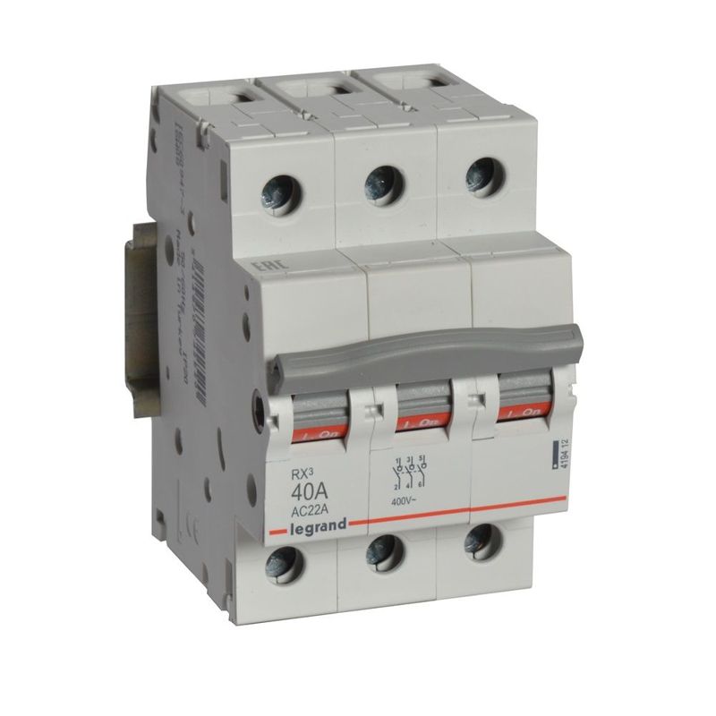 Выключатель-разъединитель 3п 40А RX3 ИЭК Leg 419412