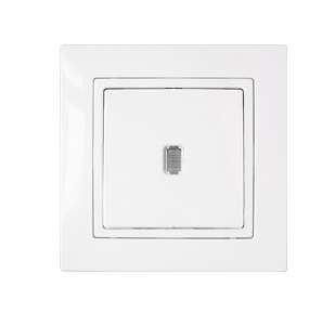 Выключатель 1-кл. СП 10А IP20 с подсветкой бел. Bylectrica С110-866