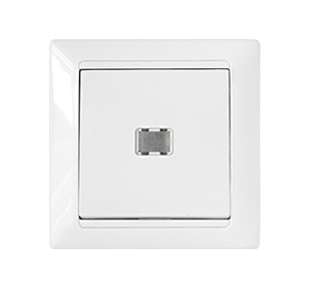 Выключатель 1-кл. СП 10А IP20 с подсветкой бел. Bylectrica С1 10-813