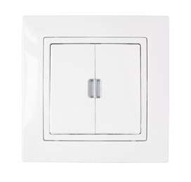 Выключатель 2-кл. СП 10А с подсветкой бел. Bylectrica С510-867