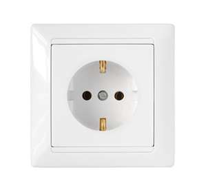 Розетка 1-м СП 16А IP20 с заземл. бел. Bylectrica РС16-306