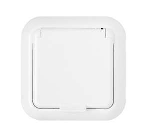 Розетка 1-м СП 16А IP44 с заземл. с крышкой бел. Bylectrica РС16-289