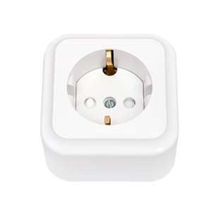 Розетка 1-м ОП 16А с заземл. защ. шторки бел. Bylectrica РА16-280