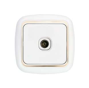 Розетка телевизионная TV 1-м СП бел. Bylectrica ТР-006